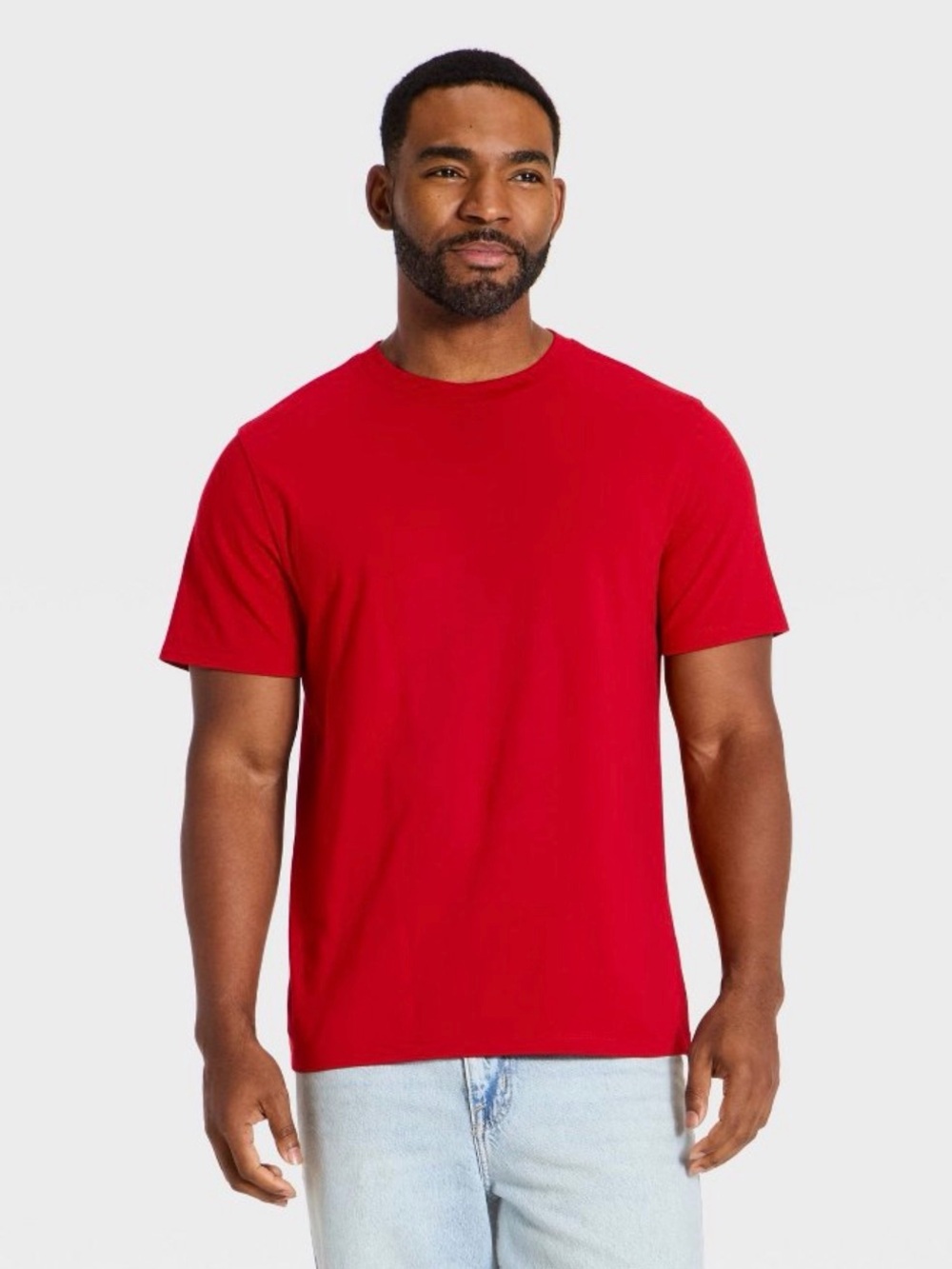 Goodfellow & Co Men's every Wear Short Sleeve Shirt in red size L